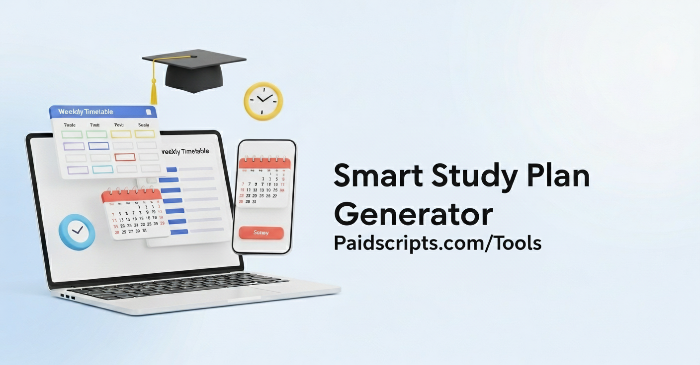 Free Smart Study Plan Generator